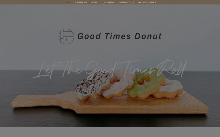 Screenshot of goodtimes-donut.com