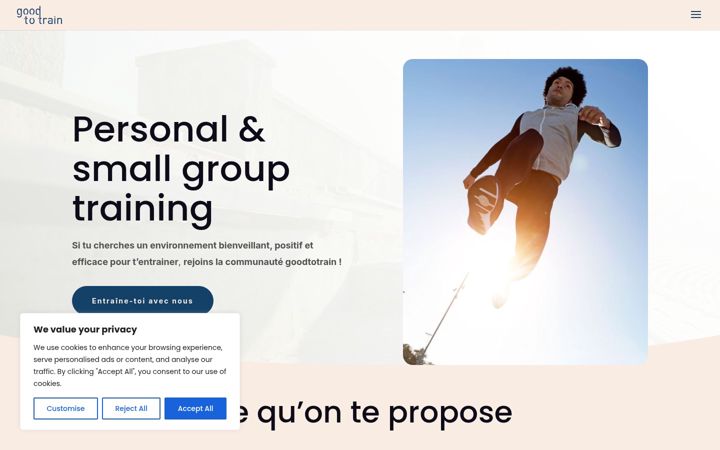 Screenshot of goodtotrain.fr