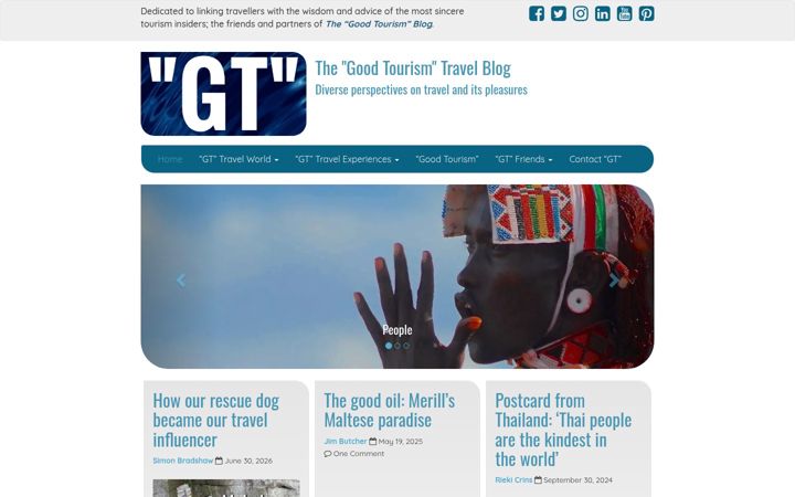 Screenshot of goodtourismtravelblog.com