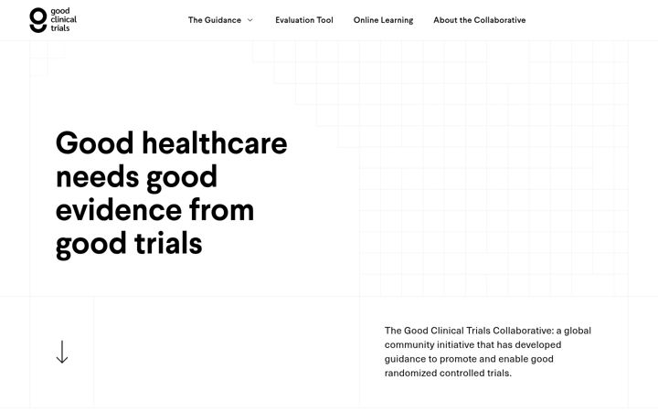 Screenshot of goodtrials.org