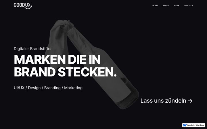 Screenshot of goodux.webflow.io