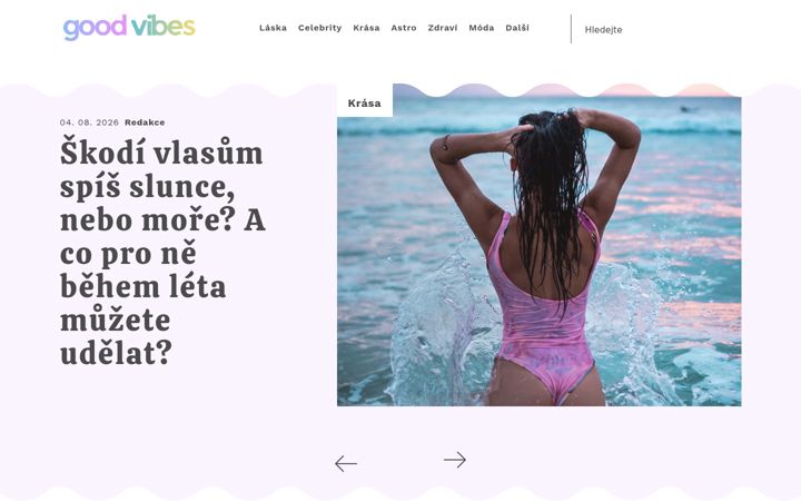 Screenshot of goodvibes.cz
