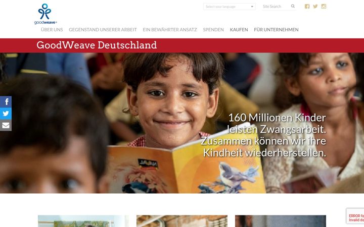 Screenshot of goodweave.de