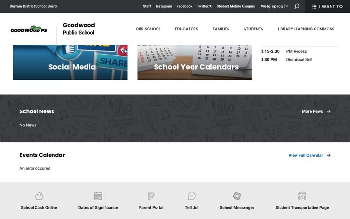 Screenshot of goodwood.ddsb.ca