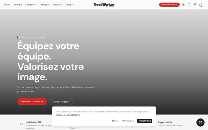 Screenshot of goodworker.be