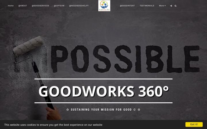 Screenshot of goodworks360.com