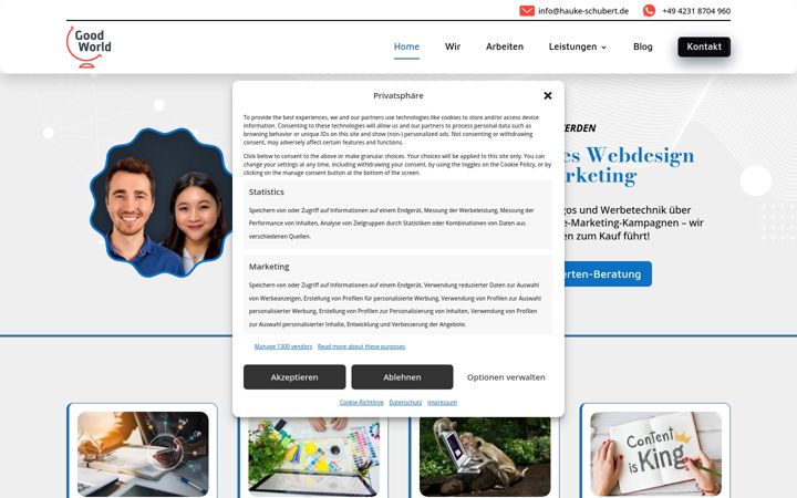 Screenshot of goodworld-webdesign.de