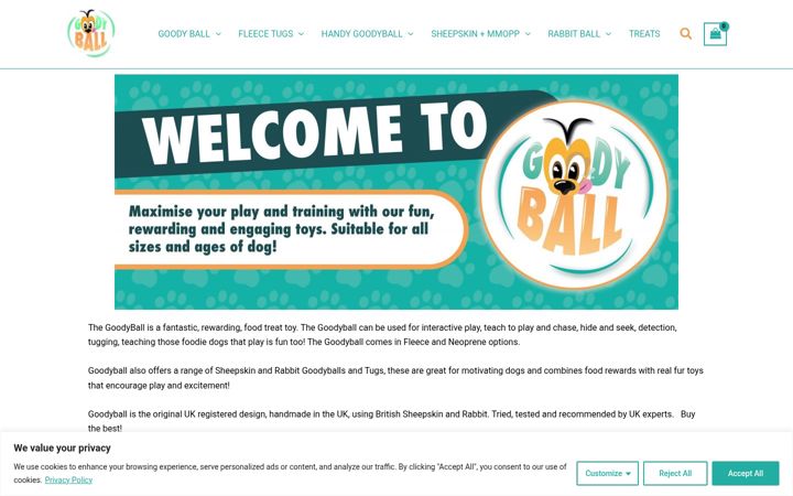 Screenshot of goodyball.co.uk