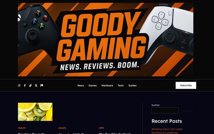 Screenshot of goodygaming.de