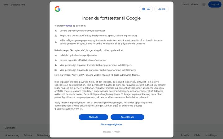 Screenshot του google.com.ai