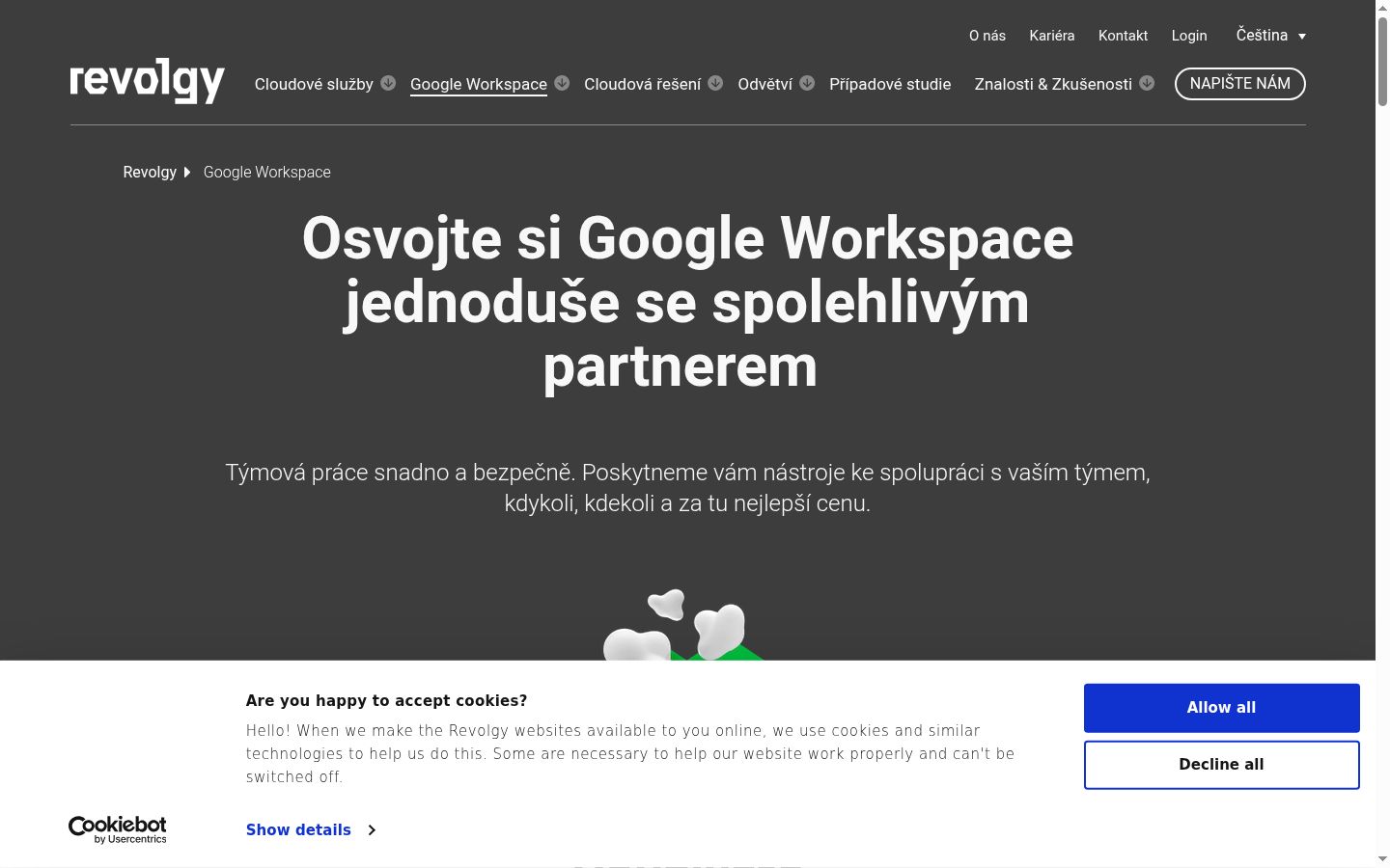 Screenshot tal-banner tal-kunsens muri qabel kwalunkwe interazzjoni