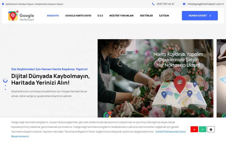 Screenshot of googleharitakayit.com.tr