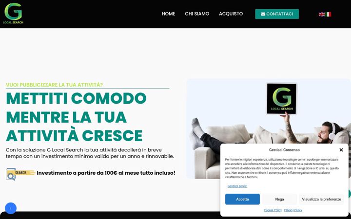 Screenshot of googlelocalsearch.it