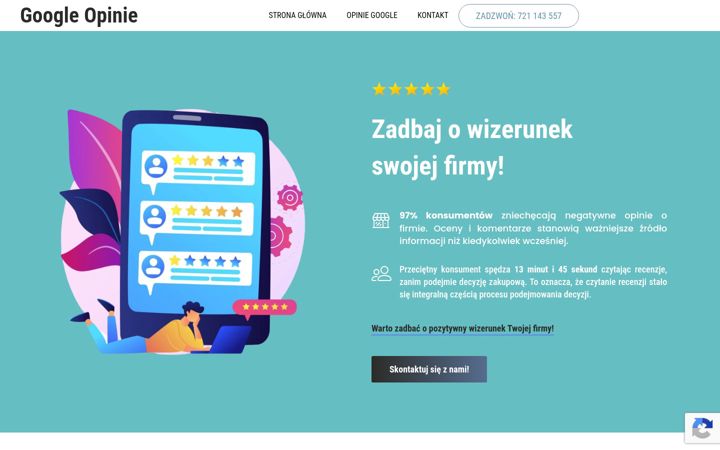 Screenshot of googleopinie.com