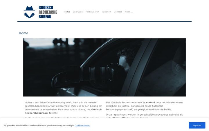 Screenshot of gooischrecherchebureau.nl