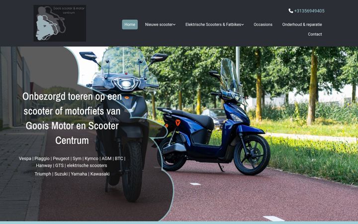 Screenshot of gooisescooter.nl