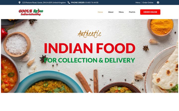 Screenshot of goolespice.co.uk