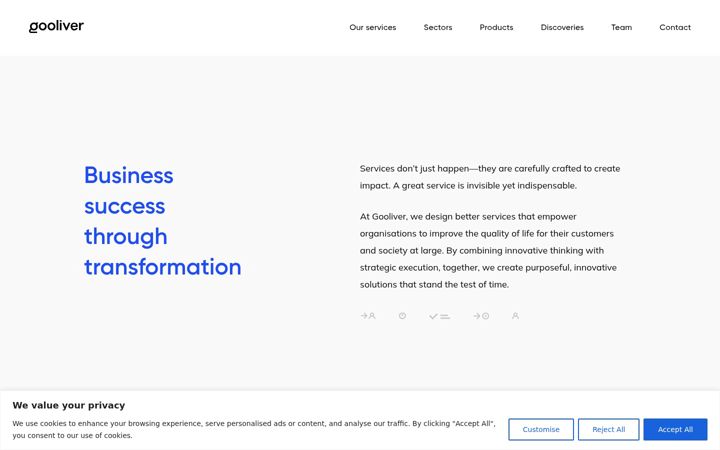 Screenshot of gooliver.com