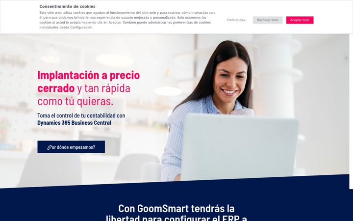 Screenshot of goomsmart.com