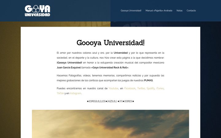 Screenshot of goooyauniversidad.com