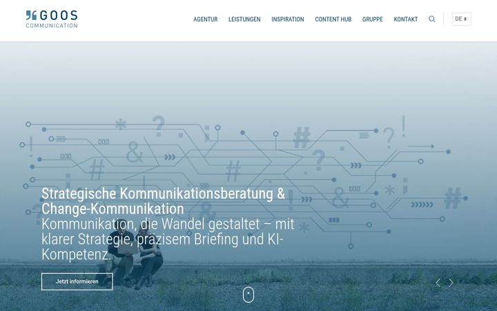 Screenshot of goos-communication.com