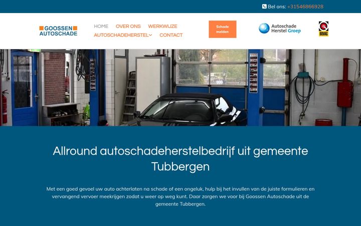 Snímek obrazovky goossenautoschade.nl