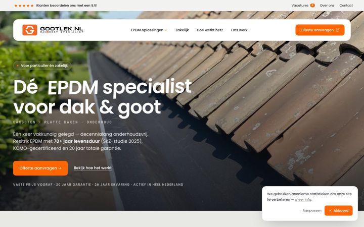 Screenshot of gootlek.nl