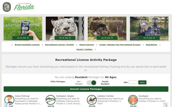 Screenshot of gooutdoorsflorida.com