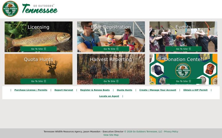 Screenshot of gooutdoorstennessee.com