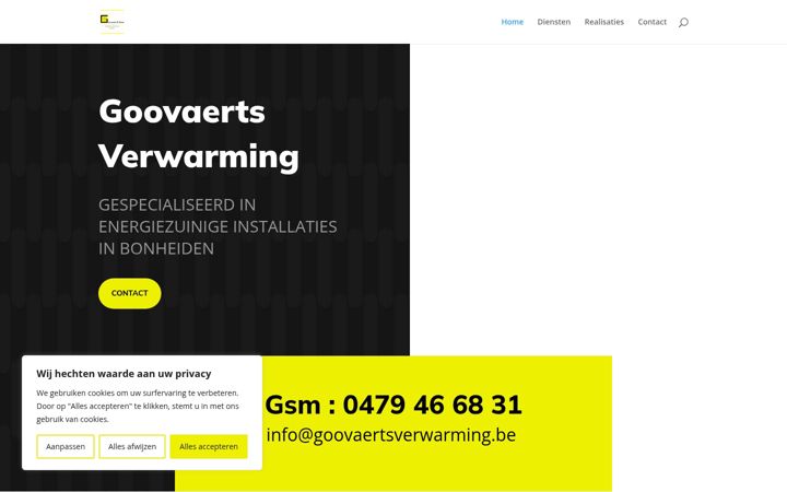 Screenshot of goovaertsverwarming.be
