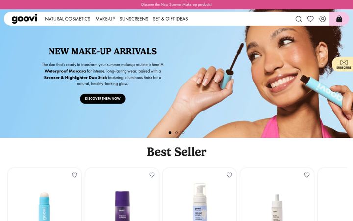 Screenshot of goovi.com