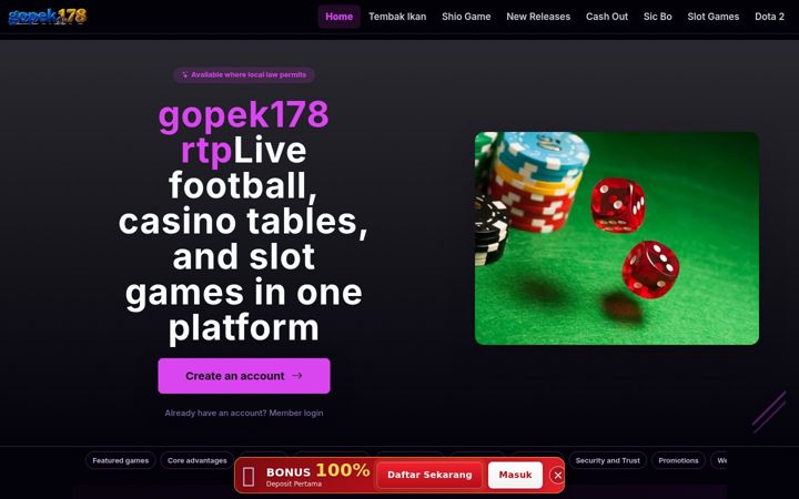 Screenshot of gopek178rtp.com
