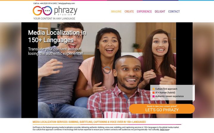 Screenshot von gophrazy.com