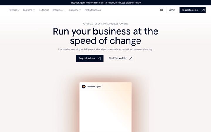 Screenshot of gopigment.com