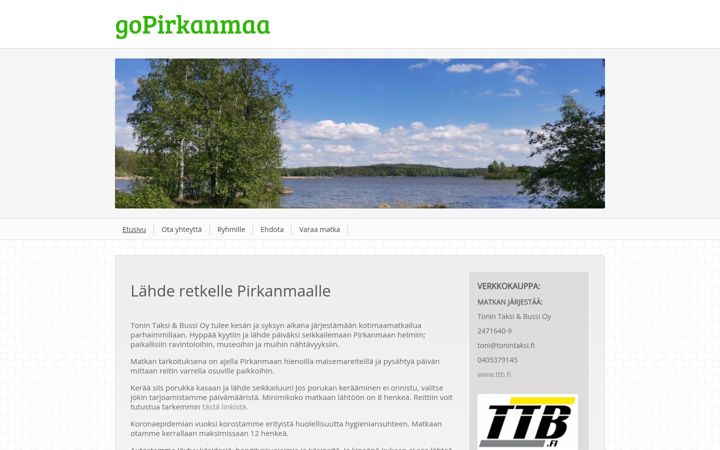 Screenshot of gopirkanmaa.com