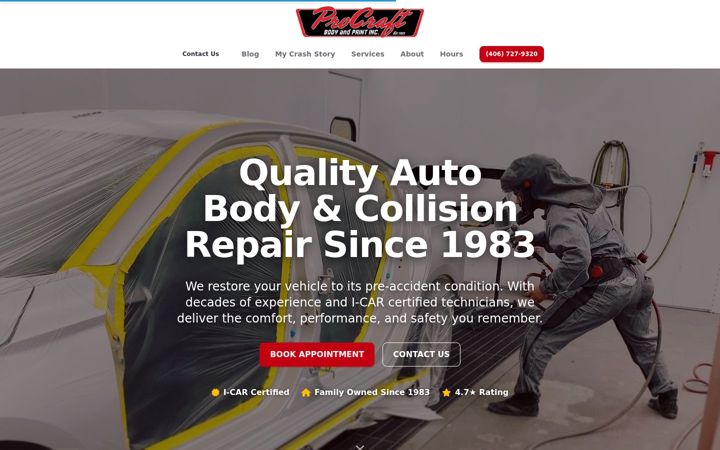 Screenshot of goprocraft.com