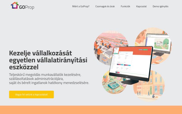 Screenshot of goprop.hu