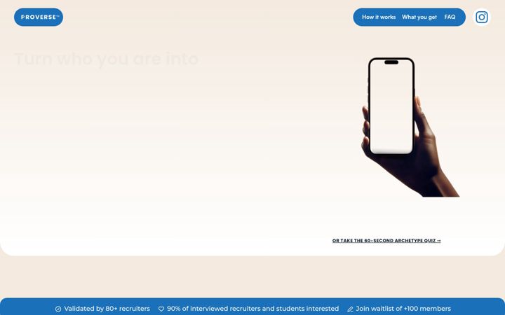 Screenshot of goproverse.com
