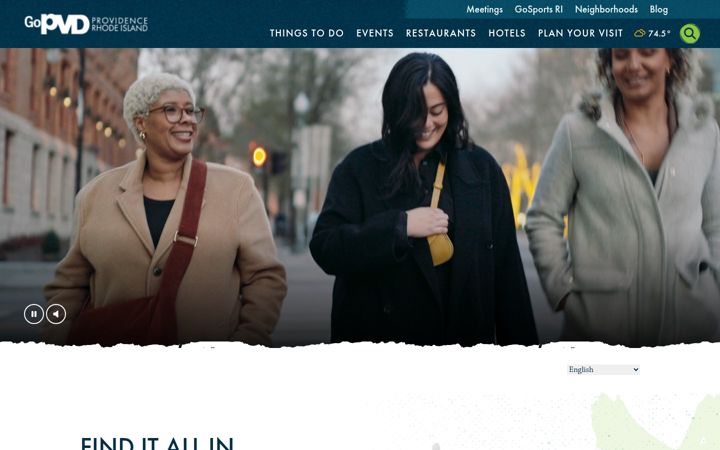 Screenshot of goprovidence.com