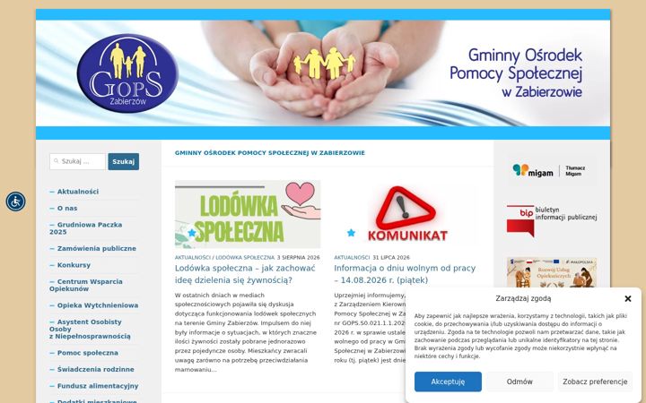 Screenshot of gopszabierzow.pl