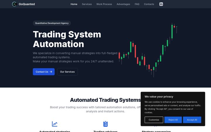 Screenshot of goquanted.com