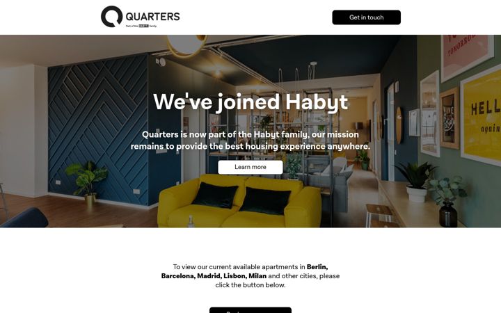 Screenshot of goquarters.com
