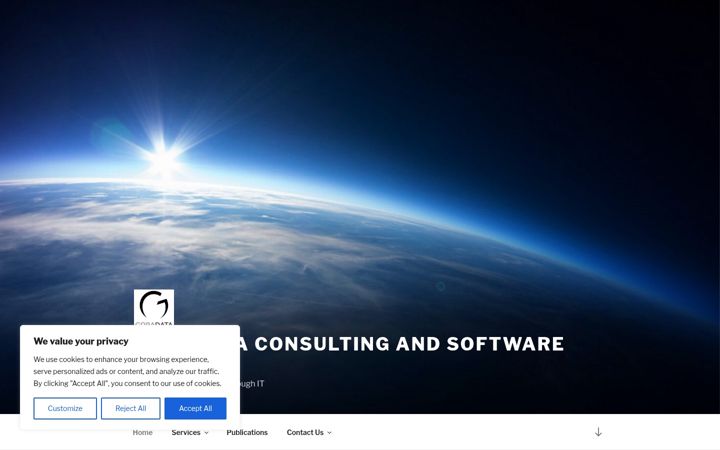 Screenshot of goradata.com