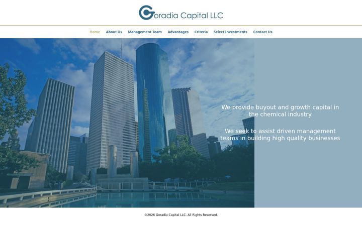 Screenshot of goradiacapital.com