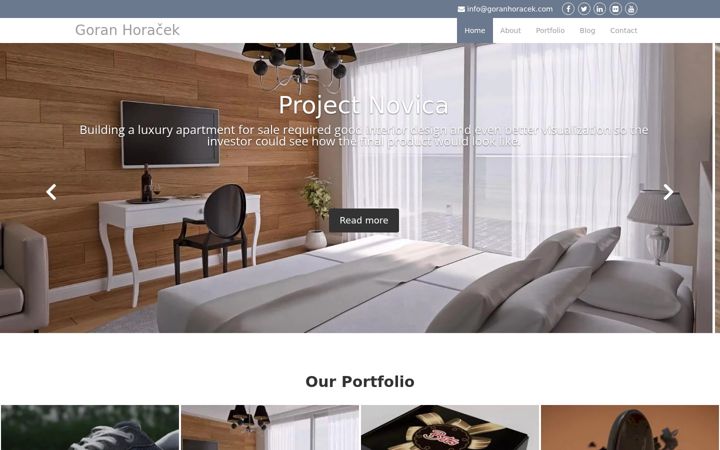 Screenshot of goranhoracek.com