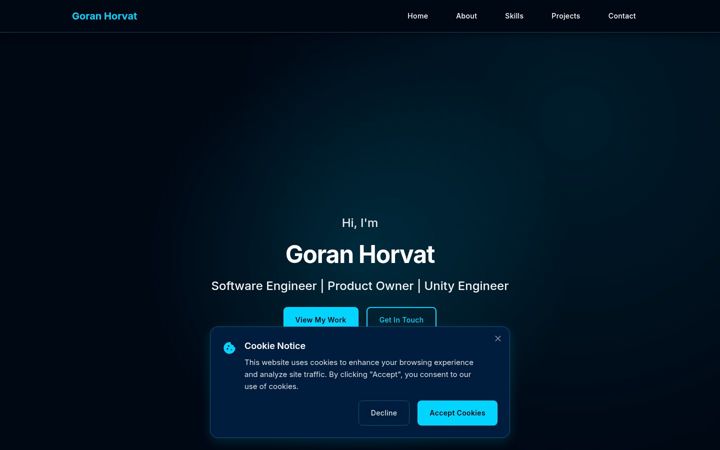 Screenshot of goranhorvat.dev