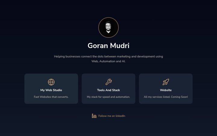 Screenshot of goranmudri.com