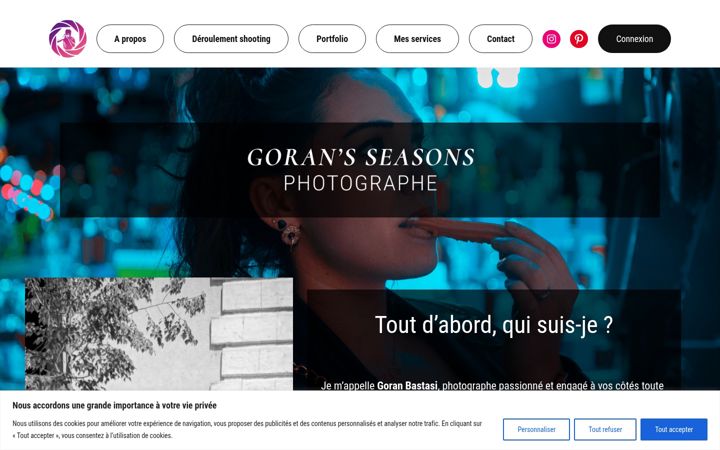 Screenshot of goransseasons.fr
