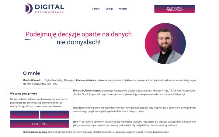 Screenshot of gorawski.pl