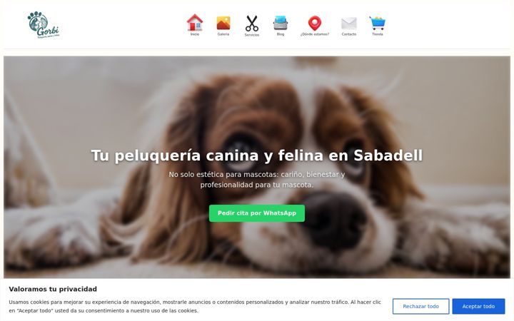 Screenshot of gorbi.es
